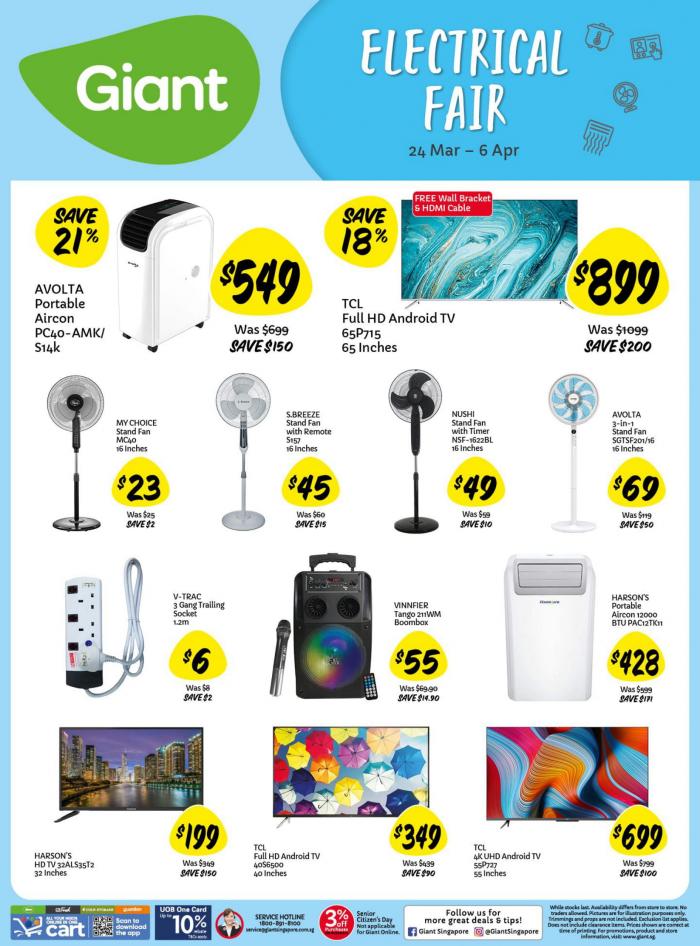 Giant Household & Electrical Fair Promotion (24 Mar 2022 - 6 Apr 2022) Giant Household & Electrical Fair Promotion (24 Mar 2022 - 6 Apr 2022)