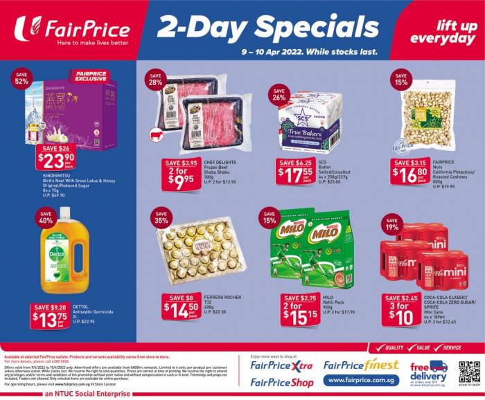 FairPrice 2-Day Promotion (9 Apr 2022 - 10 Apr 2022) FairPrice 2-Day Promotion (9 Apr 2022 - 10 Apr 2022)