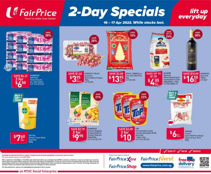 FairPrice 2-Day Promotion (16 Apr 2022 - 17 Apr 2022) FairPrice 2-Day Promotion (16 Apr 2022 - 17 Apr 2022)