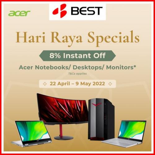BEST Denki Acer Hari Raya Promotion (22 Apr 2022 - 9 May 2022) BEST Denki Acer Hari Raya Promotion (22 Apr 2022 - 9 May 2022)