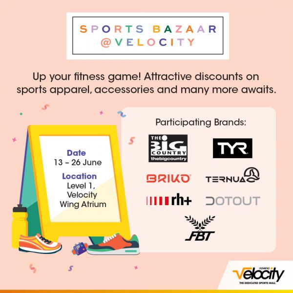 Velocity@Novena Square Sports Bazaar Sale (13 Jun 2022 - 26 Jun 2022) Velocity@Novena Square Sports Bazaar Sale (13 Jun 2022 - 26 Jun 2022)