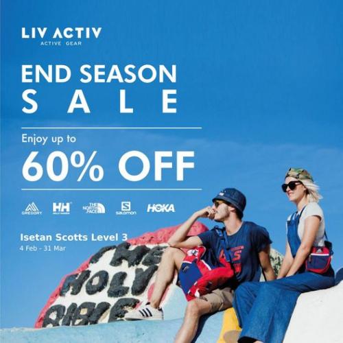 Liv Active End of Season Sale Up To 60% OFF at Isetan Scotts (4 Feb 2021 - 31 Mar 2021) Liv Active End of Season Sale Up To 60% OFF at Isetan Scotts (4 Feb 2021 - 31 Mar 2021)