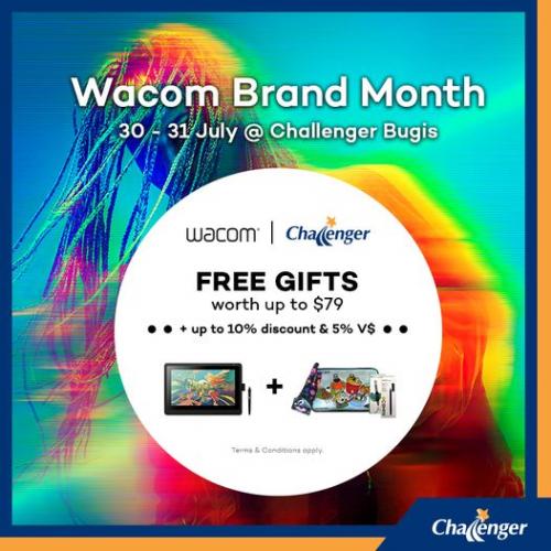 Challenger Bugis Wacom Brand Month Promotion (30 Jul 2022 - 31 Jul 2022) Challenger Bugis Wacom Brand Month Promotion (30 Jul 2022 - 31 Jul 2022)