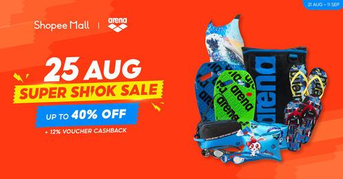 Arena Shopee Super Shiok Sale Up To 40% OFF (21 Aug 2022 - 11 Sep 2022) Arena Shopee Super Shiok Sale Up To 40% OFF (21 Aug 2022 - 11 Sep 2022)
