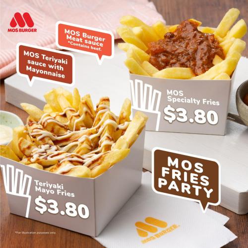 MOS Burger MOS Specialty Fries & Teriyaki Mayo Fries MOS Burger MOS Specialty Fries & Teriyaki Mayo Fries