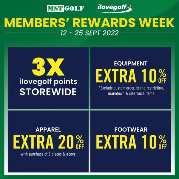 MST Golf ilovegolf Members Reward Week Promotion (12 Sep 2022 - 25 Sep 2022) MST Golf ilovegolf Members Reward Week Promotion (12 Sep 2022 - 25 Sep 2022)