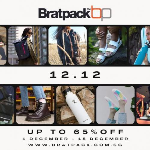 Bratpack 12.12 Sale Up To 65% OFF (1 Dec 2022 - 15 Dec 2022) Bratpack 12.12 Sale Up To 65% OFF (1 Dec 2022 - 15 Dec 2022)