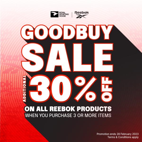 Royal Sporting House Reebok Clearance Sale (valid until 28 Feb 2023) Royal Sporting House Reebok Clearance Sale (valid until 28 Feb 2023)