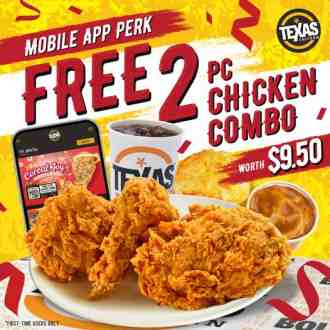 Texas Chicken FREE 2pc Chicken Combo Promotion