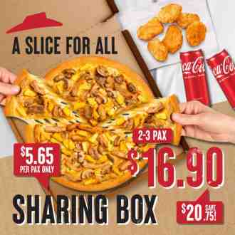 Pizza Hut Sharing Box Promotion 2-3 Pax for RM16.90