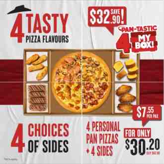 Pizza Hut Pan-Tastic 4 My Box @ $30.20 Promotion