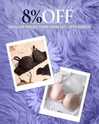 ISETAN Wacoal 8% OFF Promotion (1 Mar 2023 - 15 Mar 2023)