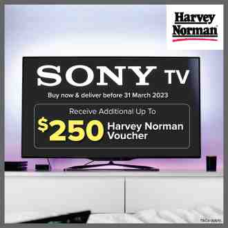 Harvey Norman SONY TV Promotion (valid until 31 March 2023)