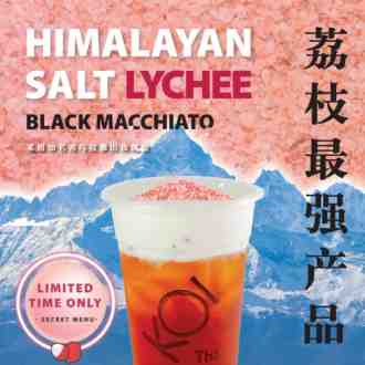 KOI Thé Himalayan Salt Lychee Black Macchiato