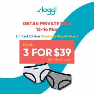 Isetan Sloggi Sale 3 for $39 (12 Mar 2021 - 14 Mar 2021)