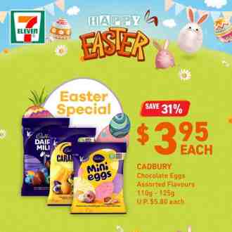 7-Eleven Cadbury Chocolate Egg Easter Promotion (valid until 11 Apr 2023)