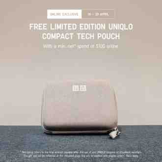 UNIQLO FREE Compact Tech Pouch Promotion (14 Apr 2023 - 20 Apr 2023)