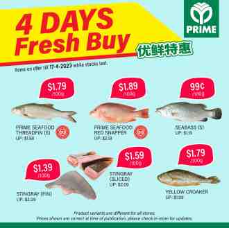Prime Supermarket 4 Days Fresh Buy Promotion (valid until 17 Apr 2023)