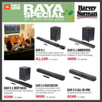 Harvey Norman JBL Raya Promotion (1 Apr 2023 - 30 Apr 2023)