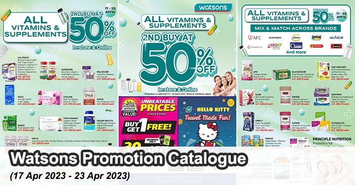 Watsons Promotion Catalogue (17 Apr 2023 - 23 Apr 2023)