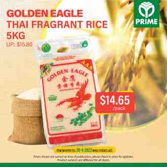 Prime Supermarket Golden Eagle Thai Fragrant Rice Promotion (valid until 30 Apr 2023)