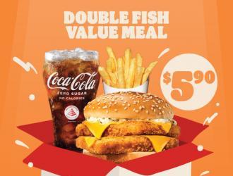 Burger King $5.90 Double Fish Value Meal Promotion (15 May 2023 - 21 May 2023)