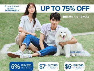 Giordano Lazada Brand Fiesta Sale Up To 60% OFF (15 May 2023 - 17 May 2023)