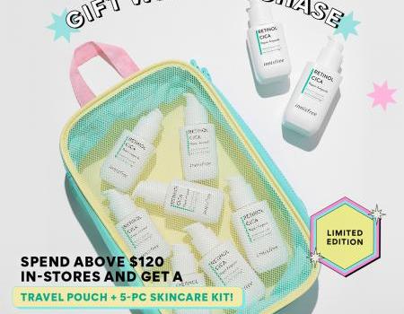 INNISFREE FREE Travel Pouch Promotion (valid until 30 Jun 2023)