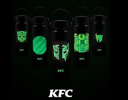 KFC x Transformers Movie Themed Glow-In-The-Dark Insulated Flasks