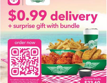 Wingstop FoodPanda $0.99 Delivery Promotion (16 Jun 2023 - 30 Jun 2023)