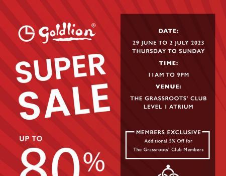 Goldlion Super Sale Up To 80% OFF at The Grassroots' Club (29 Jun 2023 - 2 Jul 2023)