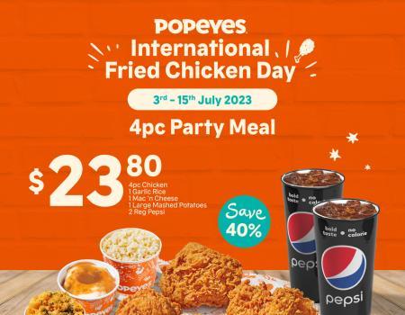 Popeyes Delivery International Fried Chicken Day Promotion (3 Jul 2023 - 15 Jul 2023)