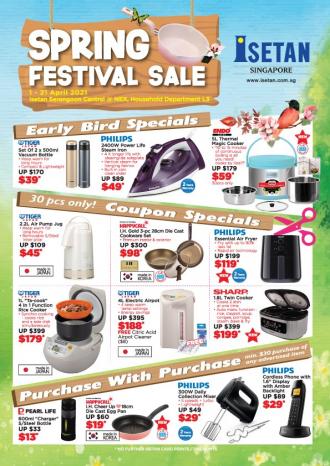 Isetan Serangoon Home Appliances Spring Festival Sale (1 Apr 2021 - 21 Apr 2021)