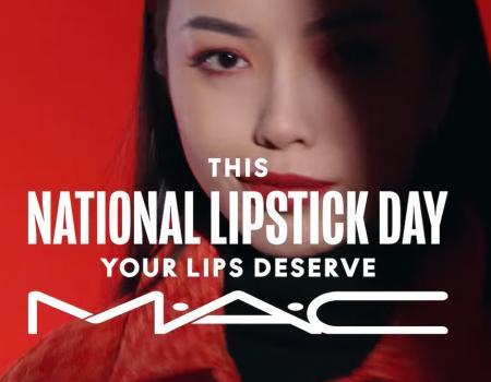 Metro Causeway Point MAC National Lipstick Day Promotion (valid until 31 Jul 2023)