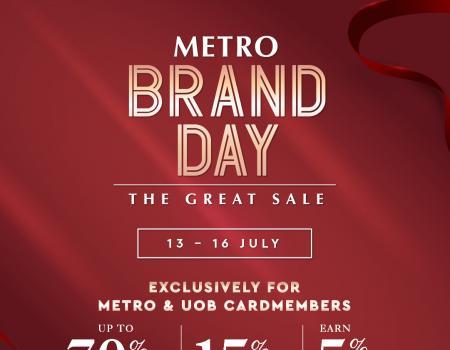 Metro Brand Day The Great Sale (13 Jul 2023 - 16 Jul 2023)