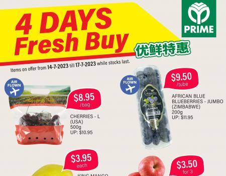 Prime Supermarket 4 Days Fresh Buy Promotion (14 July 2023 - 17 July 2023)