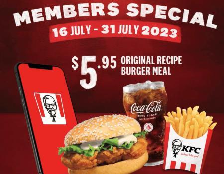 KFC App Deals Promotion (16 Jul 2023 - 31 Jul 2023)
