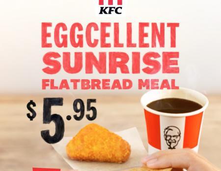 KFC Eggcellent Sunrise Flatbread Breakfast