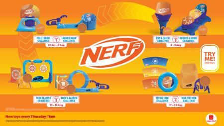 McDonald's NERF Happy Meal Toys (27 July 2023 - 23 August 2023)