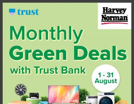 Harvey Norman Monthly Green Deals with Trust Bank Promotion (1 Aug 2023 - 31 Aug 2023)