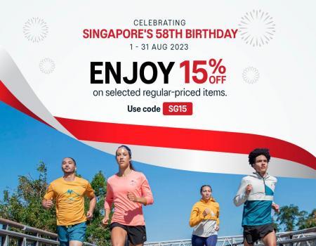 ASICS National Day Promotion 15% OFF on Selected Regular-Priced Items (1 Aug 2023 - 31 Aug 2023)