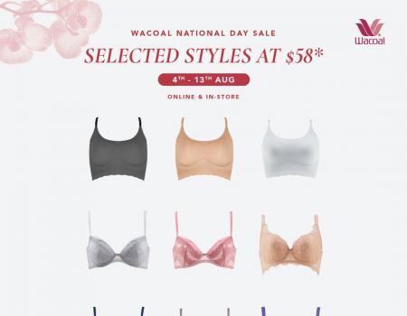 Wacoal National Day Sale (4 Aug 2023 - 13 Aug 2023)