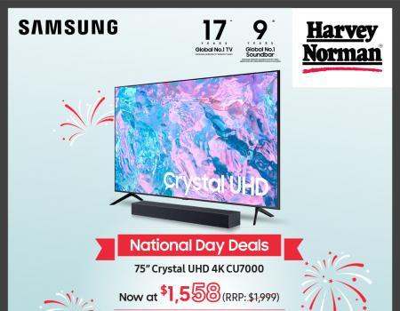 Harvey Norman Samsung National Day Promotion (4 Aug 2023 - 15 Aug 2023)