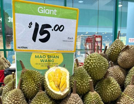 Giant Durian Sale (valid until 6 September 2023)