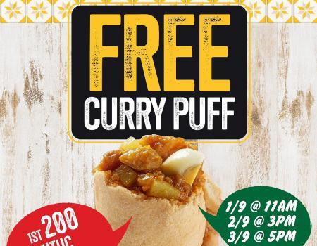 Old Chang Kee FairPrice FREE Curry Puff Opening Promotion (1 Sep 2023 - 3 Sep 2023)