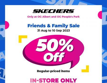 OG Skechers Friends & Family Sale 50% OFF (31 Aug 2023 - 10 Sep 2023)