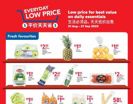 NTUC FairPrice Everyday Low Price Promotion (31 August 2023 - 27 September 2023)