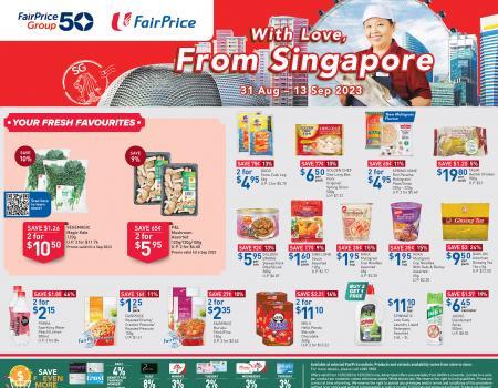 NTUC FairPrice With Love From Singapore Promotion (31 August 2023 - 13 September 2023)
