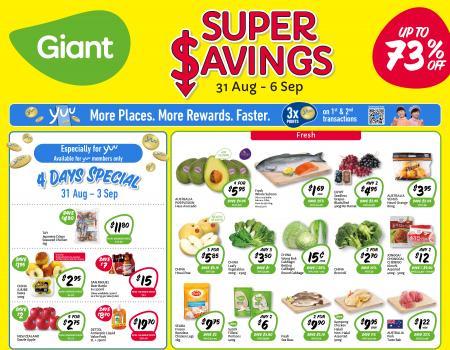 Giant Super Savings Promotion (31 August 2023 - 6 September 2023)