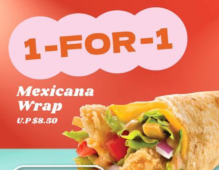 Texas Chicken September 1-For-1 Promotion (1 Sep 2023 - 30 Sep 2023)